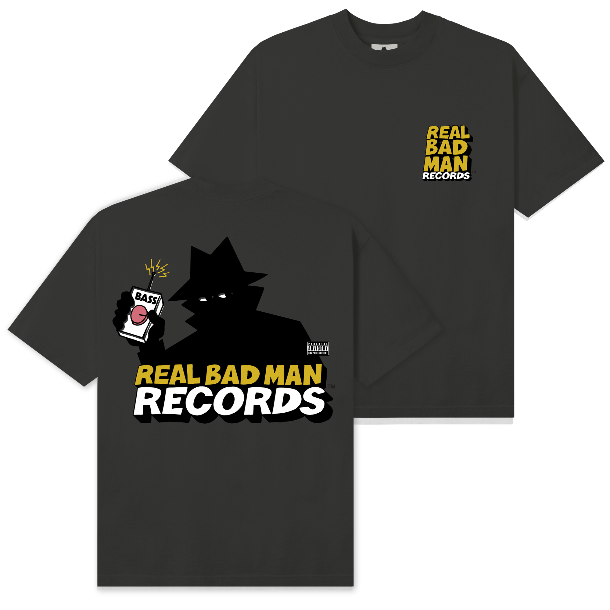 RECORDS TEE BLACK – Real Bad Man