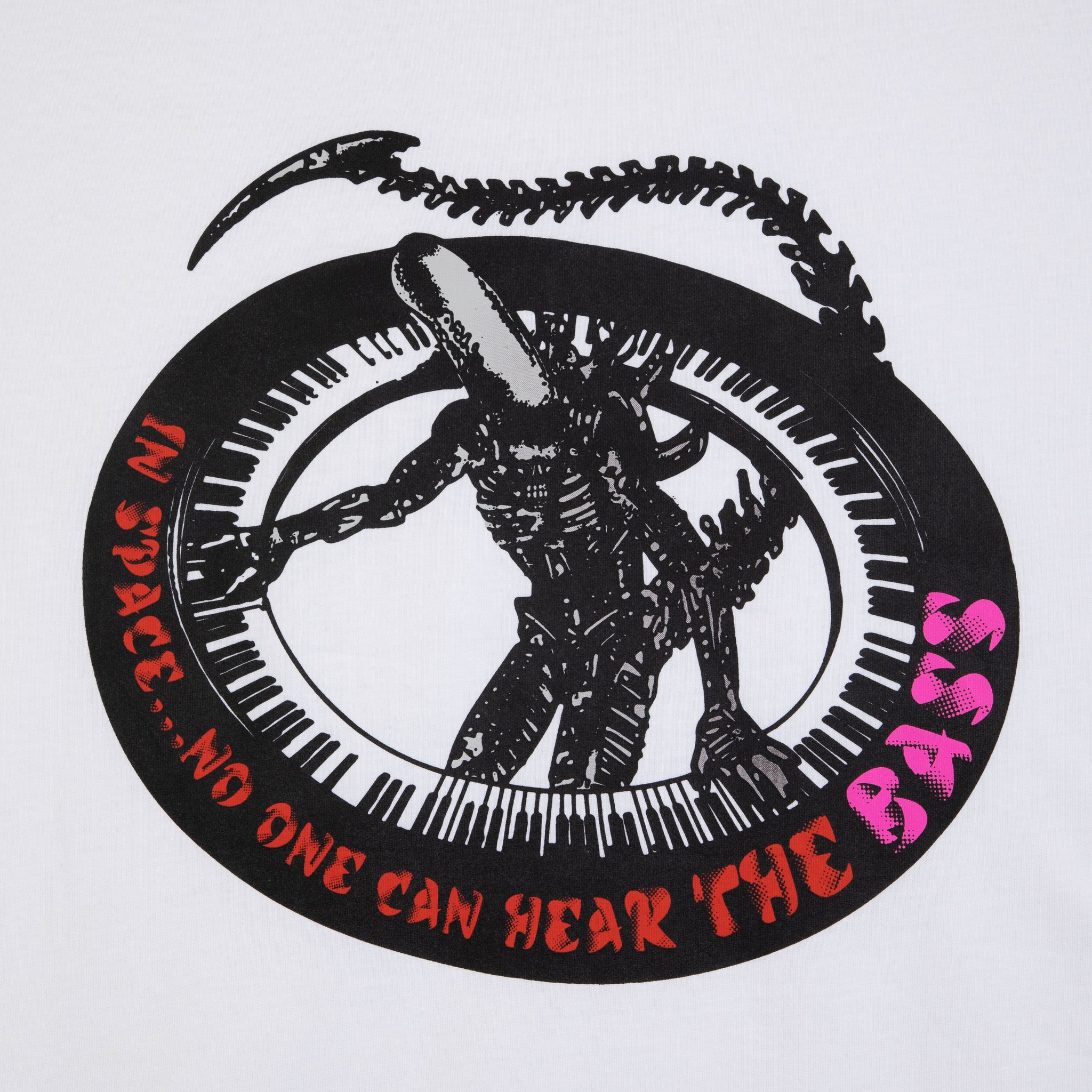 【REAL BAD MAN】SPACE BASS TEE [WHITE] Real Bad Man - Space Bass SS TEE (White) – MILK STORE