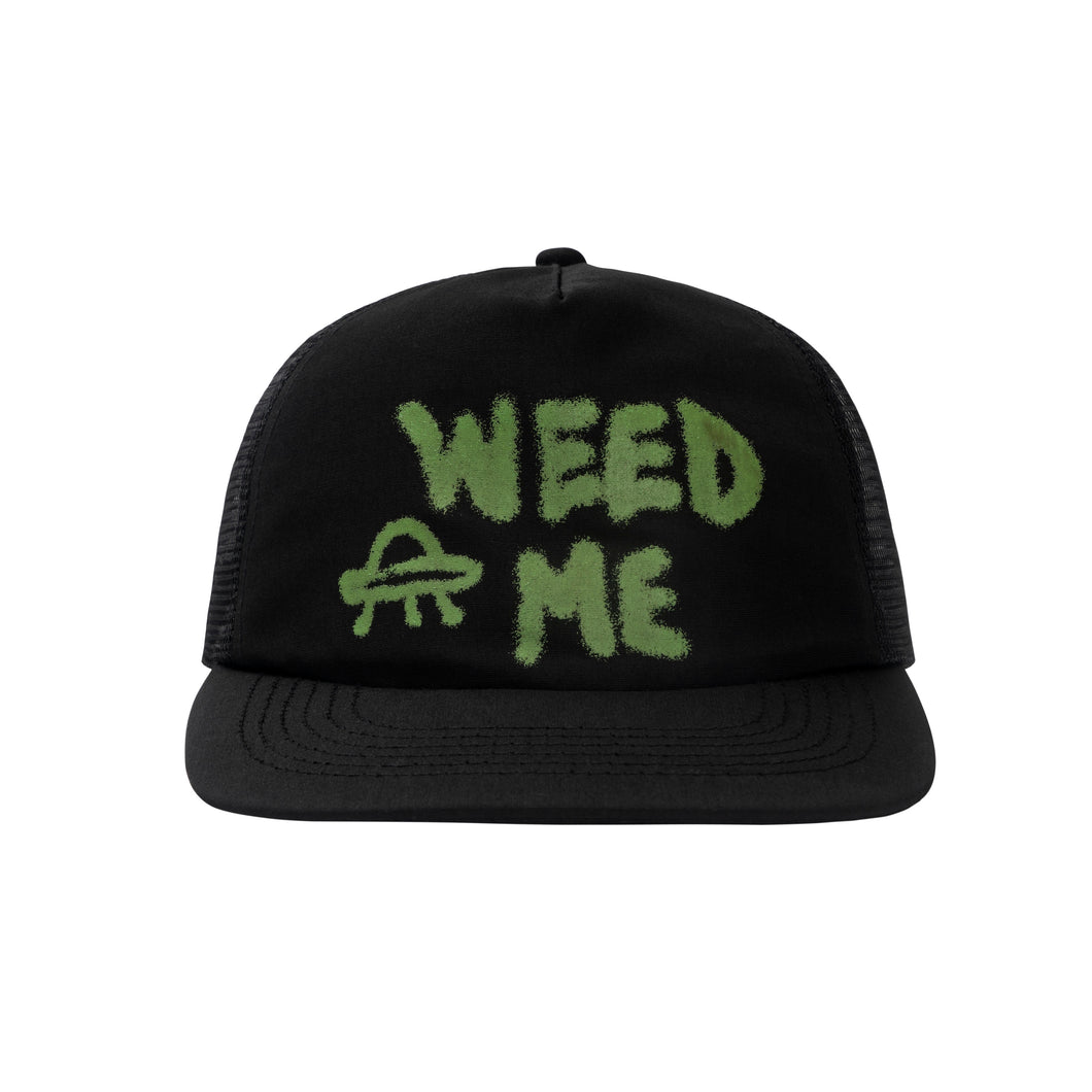 WEED ME 6 PANEL TRUCKER HAT